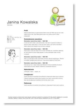 CV asystentka