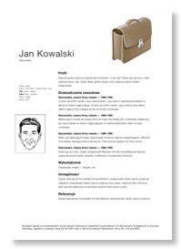 CV kierownika