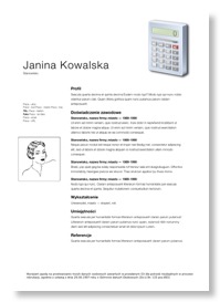 CV księgowej
