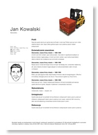 CV magazyniera